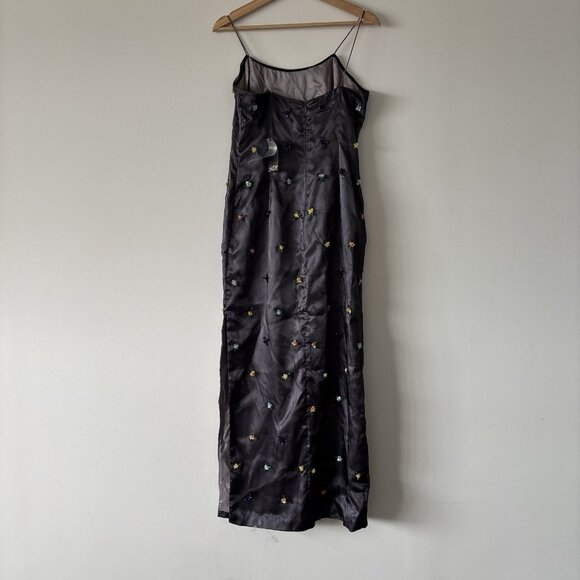Vintage Papell Boutique Womens Beaded Maxi Dress Size 10 Fairy Y2K Whimsigoth - Picture 2 of 16